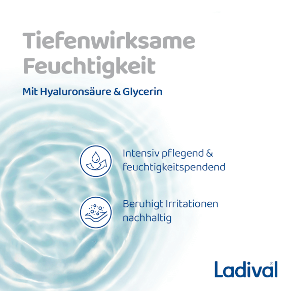 Tiefenwirksame Feuchtigkeit mit Hyaluronsäure und Glycerin