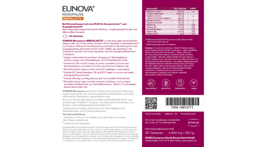 Umverpackung Eunova Menopause Mentalaktiv Umverpackung Eunova Menopause Mentalaktiv