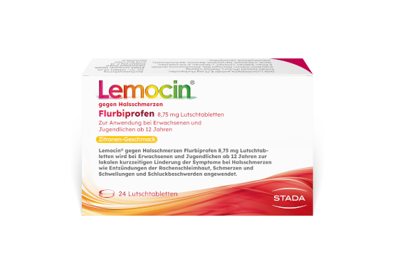 Umverpackung Lemocin Flurbiprofen Lutschtabletten Umverpackung Lemocin Flurbiprofen Lutschtabletten
