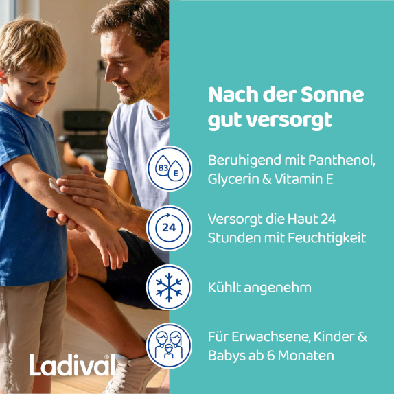 Beruhigend mit Panthenol, Glycerin und Vitamin E
