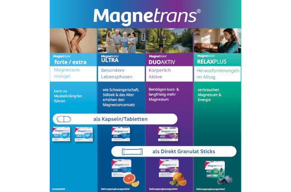 Magnetrans DuoAktiv Direktgranulat-Sticks mit Magnesium