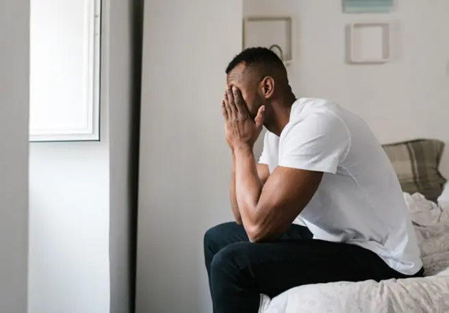 Person mit psychischen Problemen