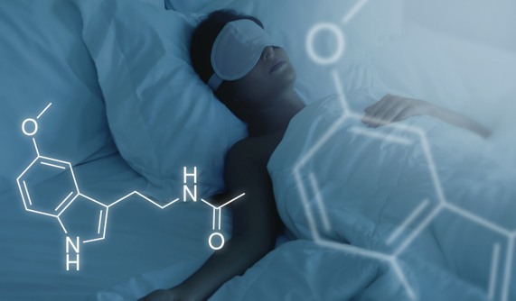 Person im Schlafzimmer