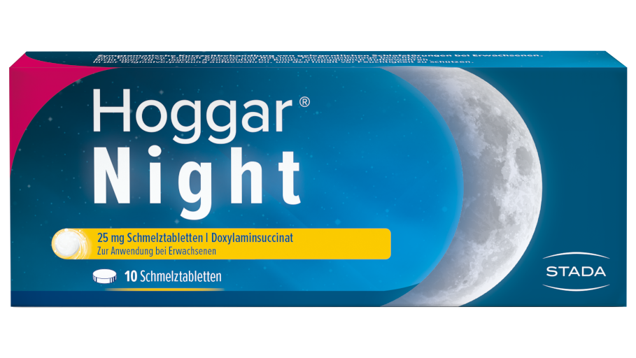 Umverpackung Hoggar Night Schmelztabletten