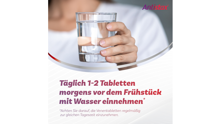 Antistax Venentabletten zur täglichen Einnahme