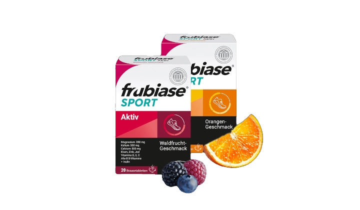 Frubiase Sport Aktiv Orange und Waldfrucht Packshot