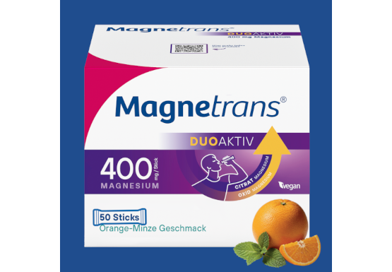 Umverpackung Magnetrans duo-aktiv 400 mg Direktgranulat-Stick