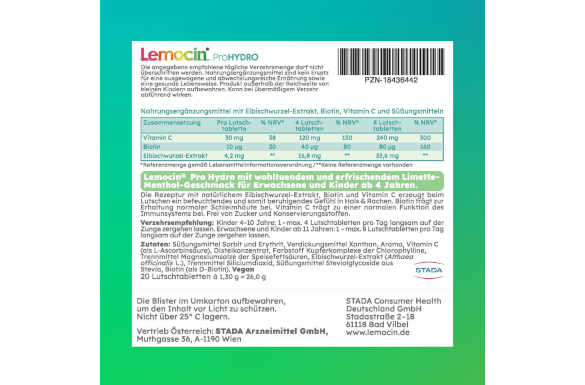 Lemocin Prohdyro Umverpackung