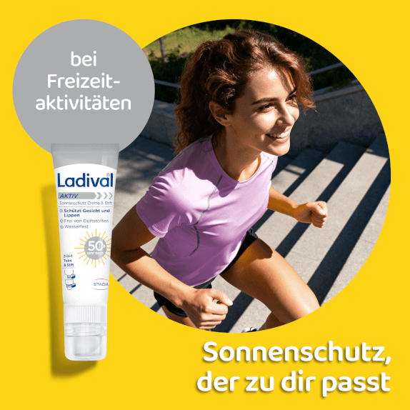 Ladival Aktiv Sonnenschutz Creme & Stift bei Freizeitaktivitäten