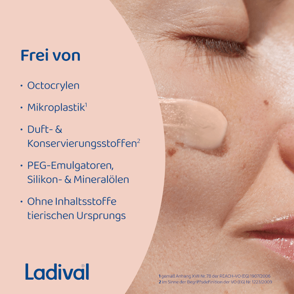 Frei von Octocrylen, Mikroplastik, Duft- und Konservierungsstoffen