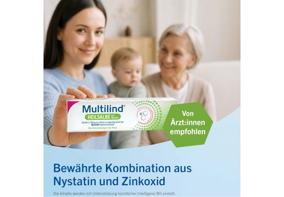 Bewährte Kombination aus Nystatin und Zinkoxid Multilind mit der bewährten Kombination aus Nystatin und Zinkoxid