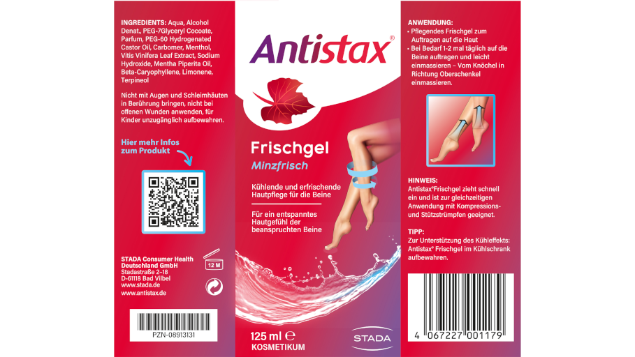 Antistax Frischgel Gebrauchsinformationen Antistax Frischgel Gebrauchsinformationen