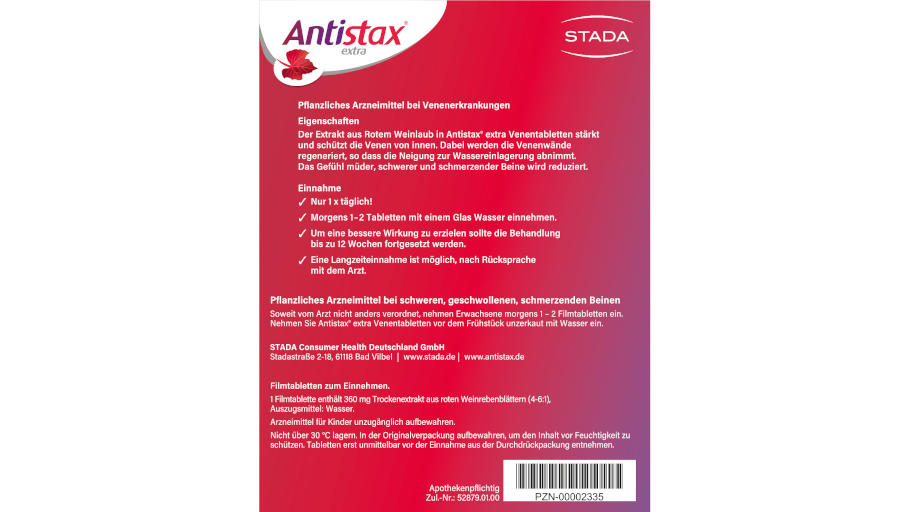 Antistax Gebrauchsinformationen