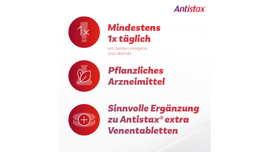 Antistax Venencreme zur täglichen Anwendung Antistax Venencreme zur täglichen Anwendung