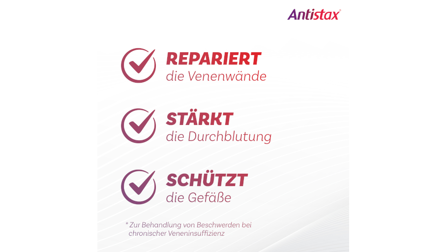 Antistax Venentabletten reparieren, stärken und schützen