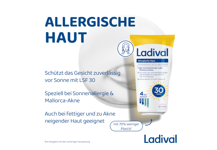 Schützt das Gesicht zuverlässig vor Sonne mit LSF 30