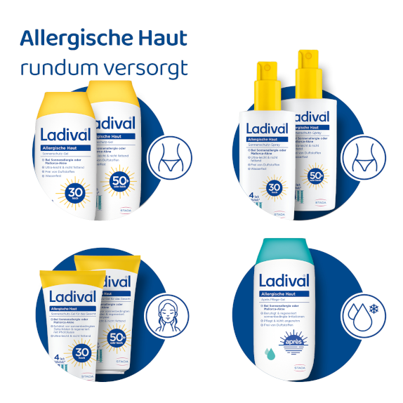Sonnenschutz und After Sun von Ladival für allergische Haut
