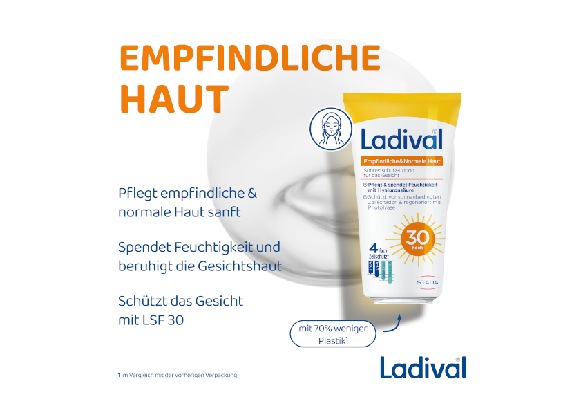 Pflegt empfindliche und normale Haut sanft